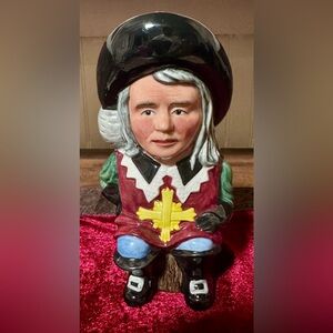 Vintage Royal Staffordshire Toby Mug Cup England D'artagnan Three Musketeers
